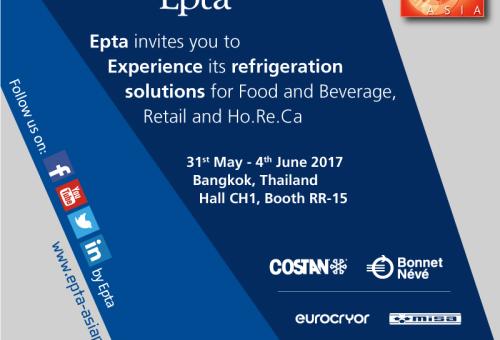 Epta at Thaifex 2017, the #EptaExperience conquers Asia