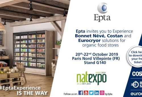 Epta France auf der NatExpo für das Bio von morgen: neue Konzepte für die Valorisierung der Bio-Nahrungsmittel