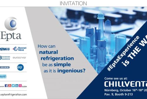 "How can natural refrigeration be as simple as it is ingenious? #EptaExperience is the way" a Chillventa2018
